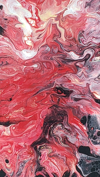 Burning Desires #1-  Acrylic Pour on Canvas