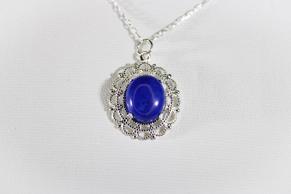 Blue Lapis Howlite Necklace